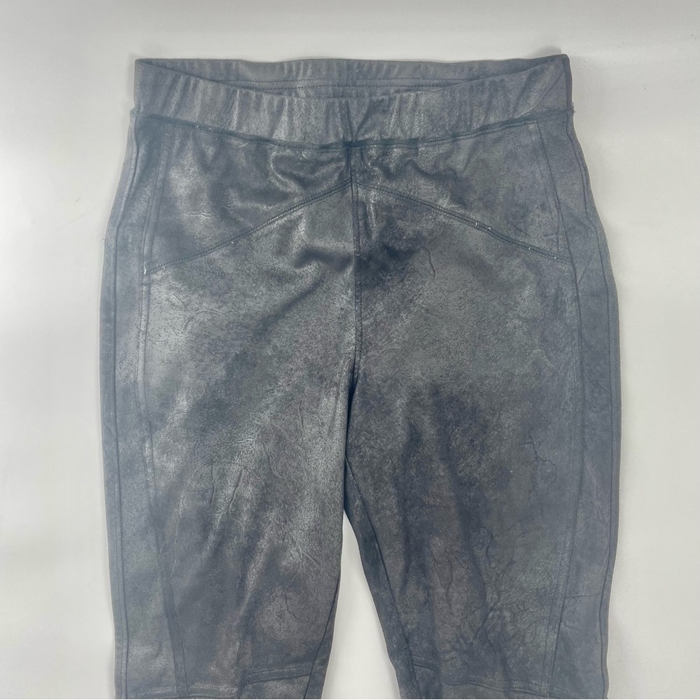 Free People‎ Carbon Vegan Suede Faux Leather Skinny Black Pants - Picture 4 of 10